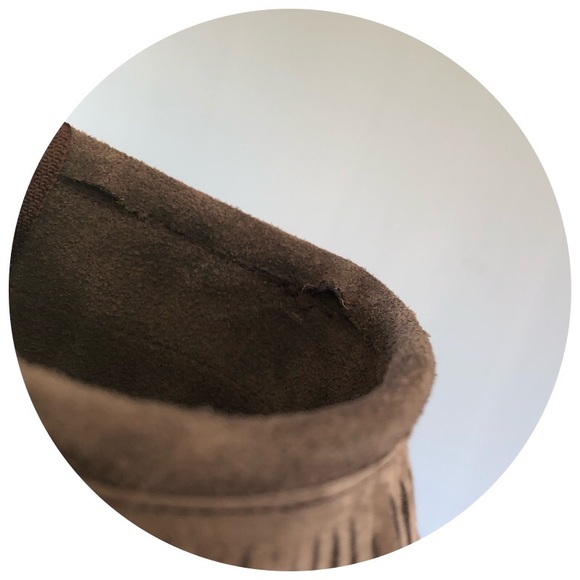 2nds Gracious May size 4 Gray Suede Moccasin Boots - Picture 5 of 5